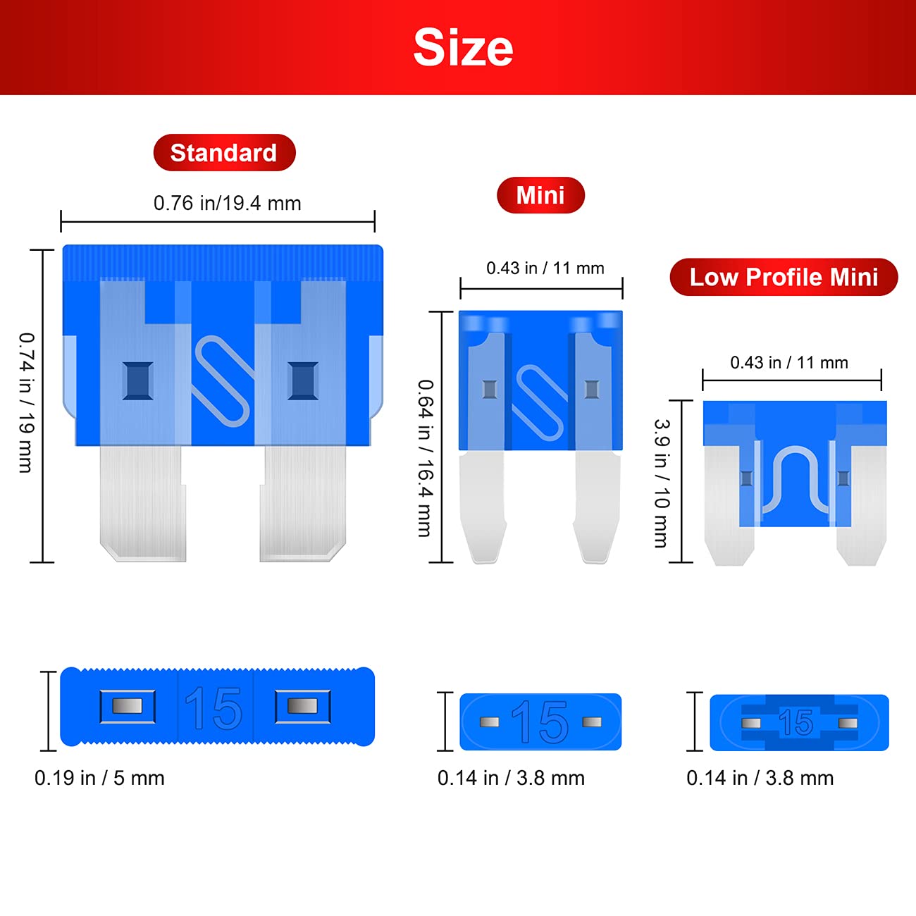 Fuse Assortment Kit,306pcs Car Boat Truck SUV Auto Automotive Assorted Replacement Blade Fuses Standard & Mini & Low Profile Mini-2A 5A 7.5A 10A 15A 20A 25A 30A 35A with Fuse Puller Circuit Tester