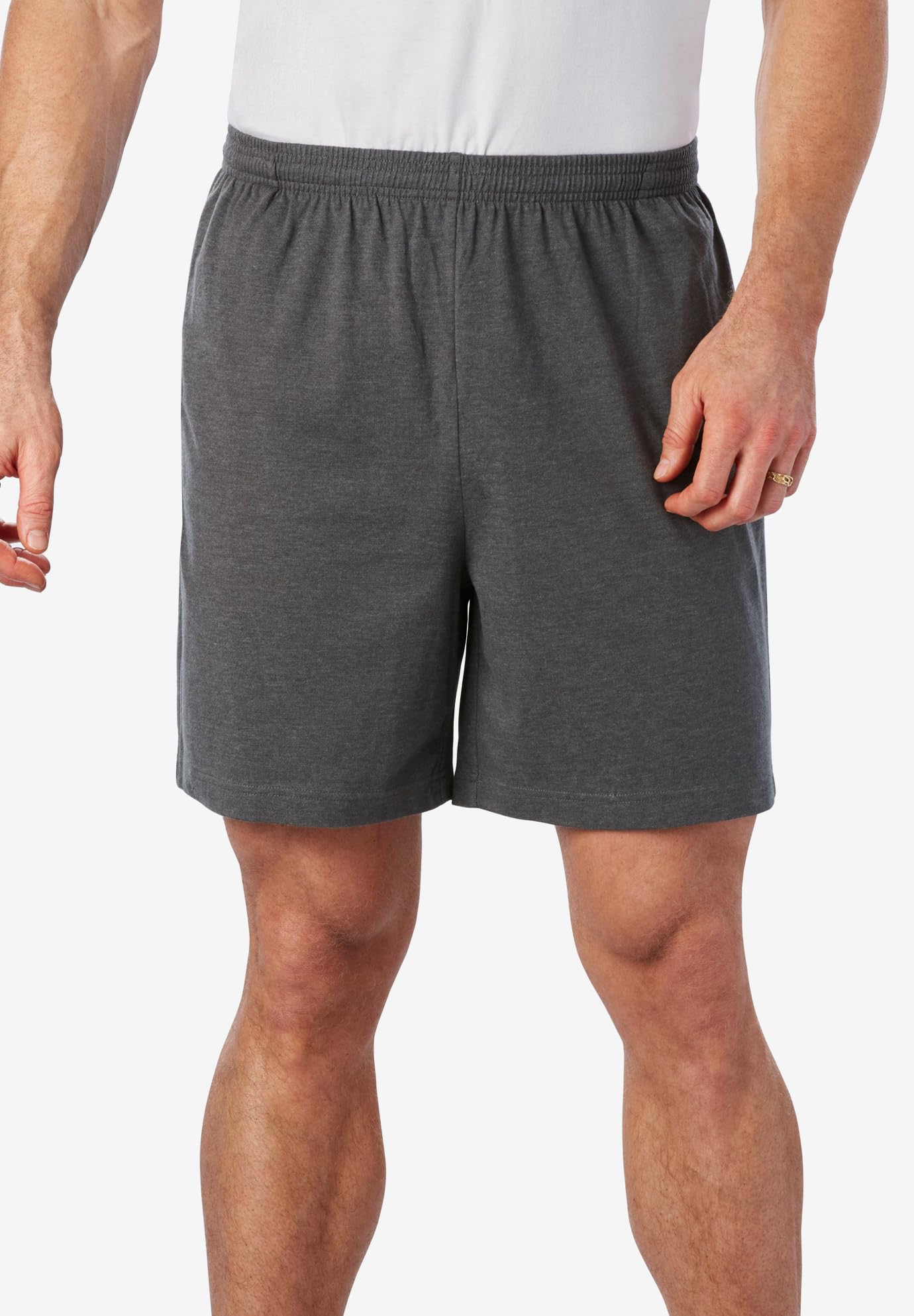 KingSize Men's Big & Tall Lightweight Jersey Shorts 3-Pack - 7XL, Assorted Basic