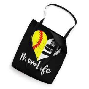 Mom Life Funny Softball Hockey Mom Tote Bag