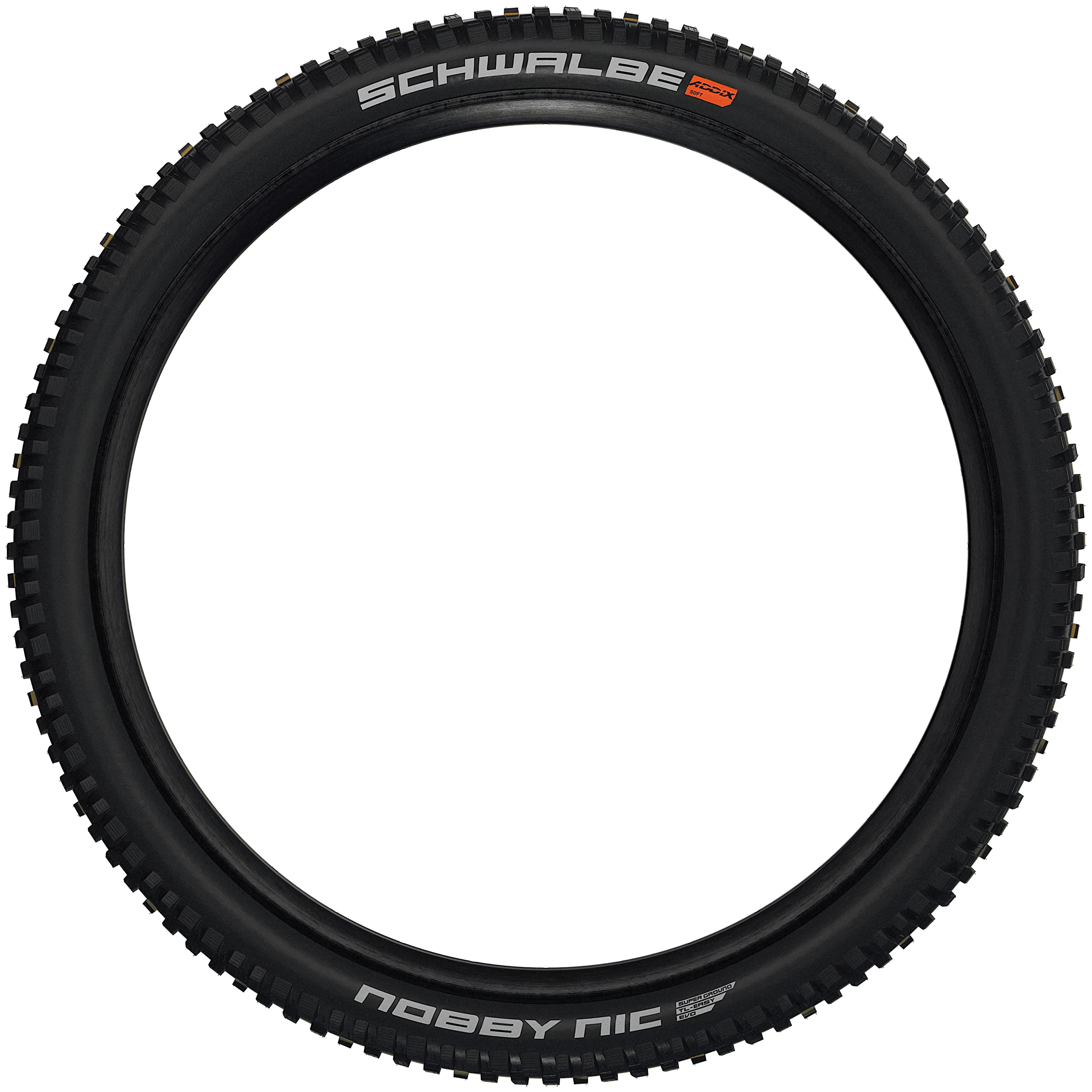 Schwalbe Nobby Nic Tire - 29 x 2.4, Tubeless, Folding, Black, Evolution, Addix Soft, SuperTrail