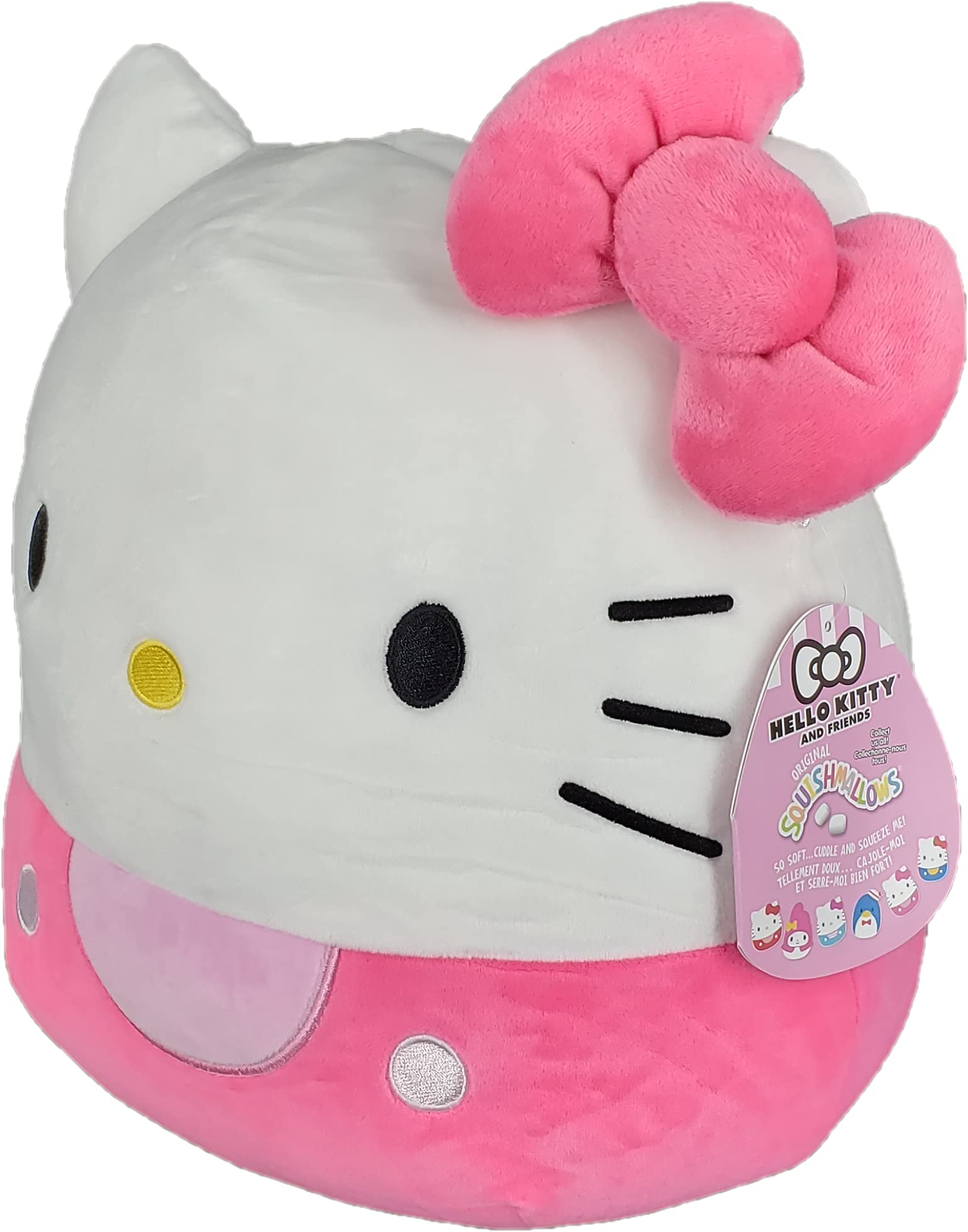 SQUISHMALLOW KellyToys - Sanrio® Hello Kitty® and Friends Squad - 12 Inch (30cm) - Pink Hellokitty® - Super Soft Plush Toy Animal Pillow Pal Buddy Stuffed Animal Birthday Gift