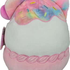 Squishmallows Official Kellytoy Sanrio Squad Squishy Stuffed Plush Polyester Toy Animal (Hello Kitty (Cupcake), 8 Inches)