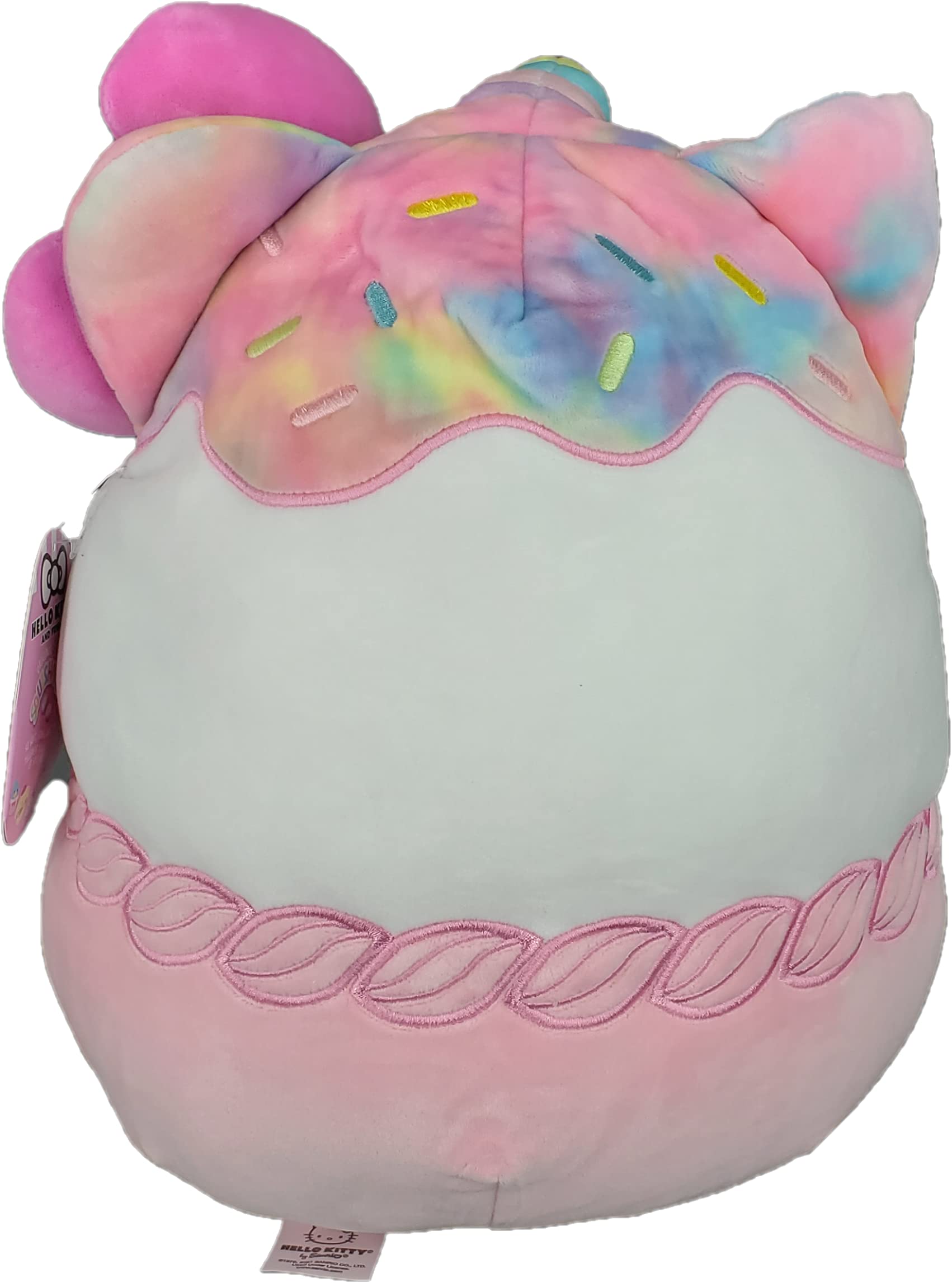 Squishmallows Official Kellytoy Sanrio Squad Squishy Stuffed Plush Polyester Toy Animal (Hello Kitty (Cupcake), 8 Inches)