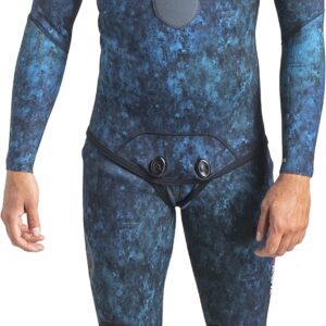 Cressi mens Two-Piece 2 pieces Spearfishing Wetsuits, Camo Blue, Medium US