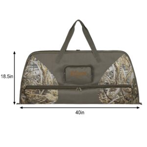 MYDAYS Compound Bow Case, Camo Soft Bow Case with Thick Protective Foam Padding for Archery Accessories,41” (Camo, 41”)