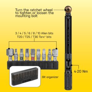 Topeak Torq Stick 4-20Nm (4-20Nm, 9 Tool Bits)