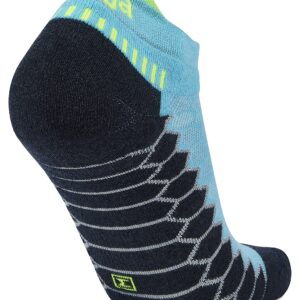 Balega Silver Compression Fit Performance No Show Athletic Running Socks for Men and Women (1 Pair), Aqua, X-Large