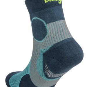 Balega Athletic Support Compression Fit Performance No Show Running Socks for Men and Women (1 Pair), Blue/Legion Blue, Large