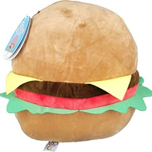 SQUISHMALLOW KellyToys - 8 Inch (20cm) - Carl The Cheeseburger - Super Soft Plush Toy Animal Pillow Pal Buddy Stuffed Animal Birthday Gift