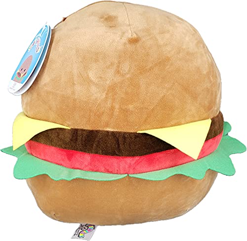 SQUISHMALLOW KellyToys - 8 Inch (20cm) - Carl The Cheeseburger - Super Soft Plush Toy Animal Pillow Pal Buddy Stuffed Animal Birthday Gift