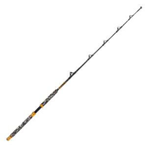 Fiblink 1-Piece Saltwater Offshore Trolling Rod 6-Feet Big Game Rod Conventional Boat Fishing Pole (50-80 lbs)