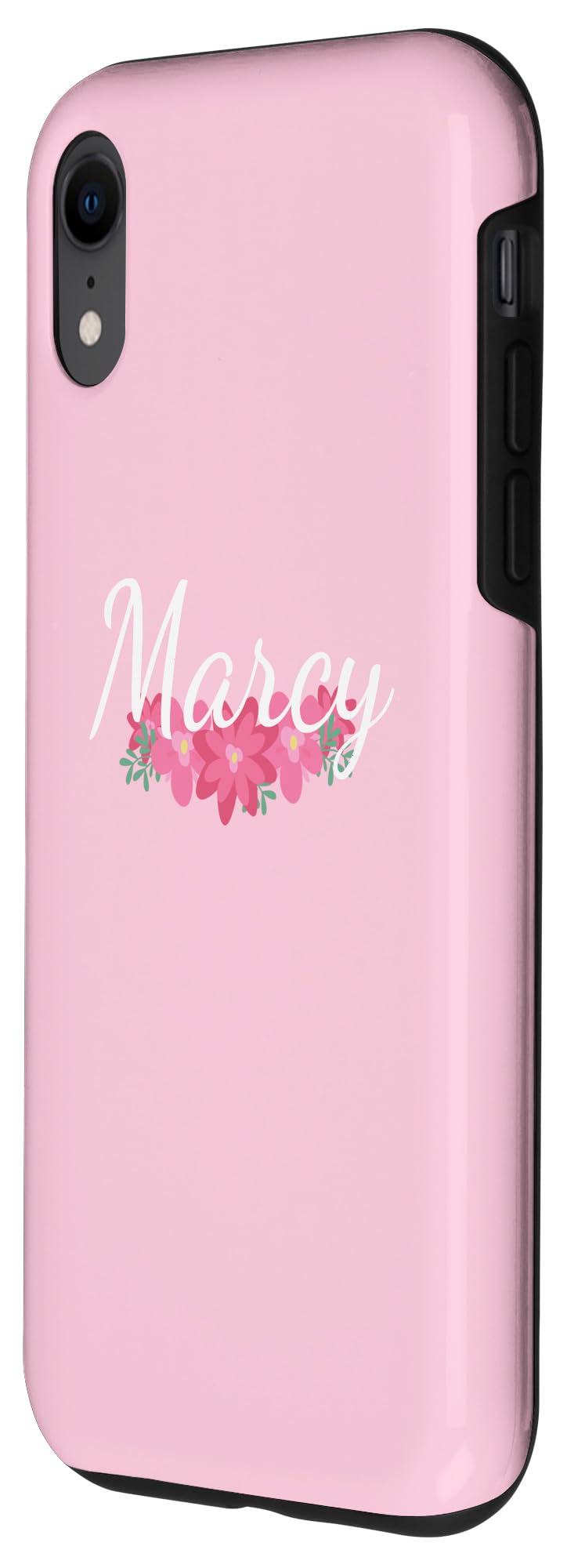 iPhone XR Marcy - Custom Floral Phone Cover Pink Personalized Case