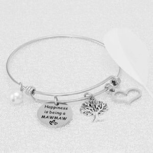 Kivosliviz Mawmaw Gifts Bracelet for Women Future Mammaw Jewelry Promoted to Mamaw Bracelets Expecting Maw Maw Gift First Time New Mawmaw Bracelet