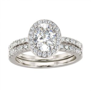 wuziwen 3 carats vintage engagement wedding ring set for women cz 925 sterling silver size 6