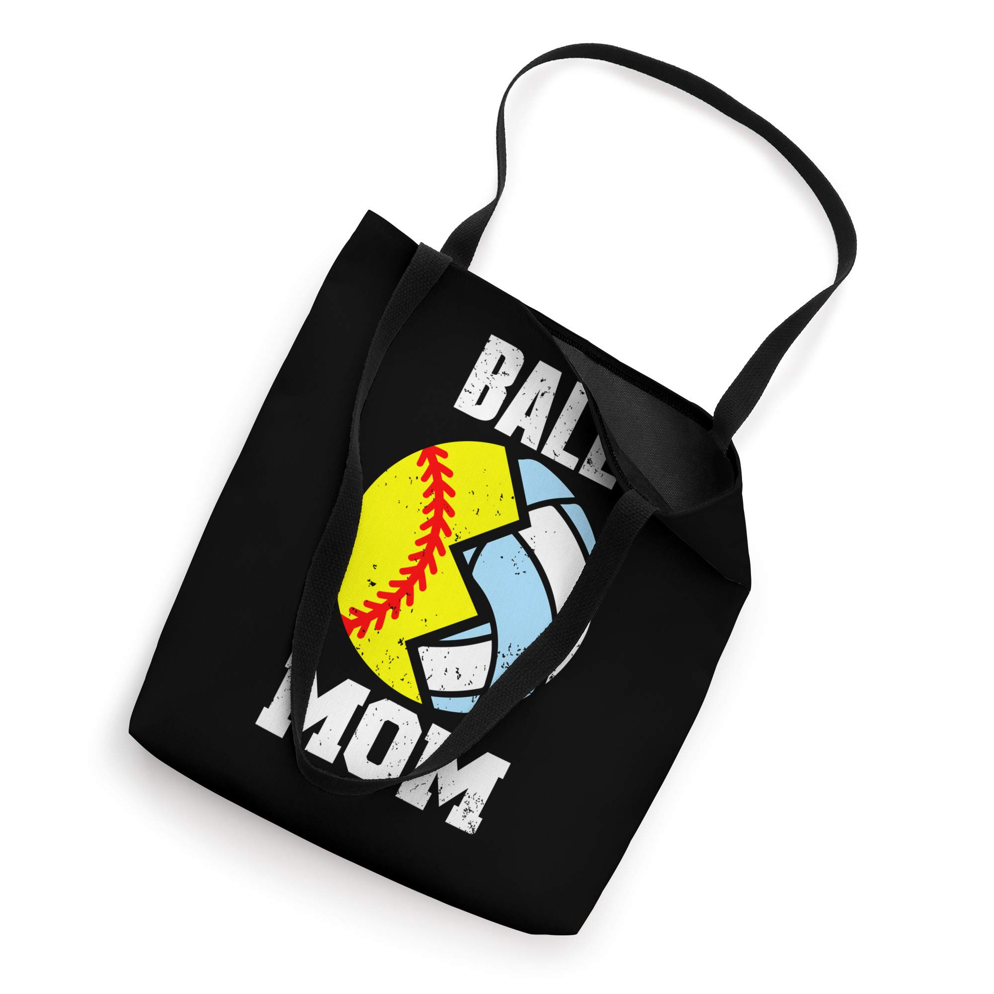 Ball Mom Funny Softball Volleyball Mom Tote Bag