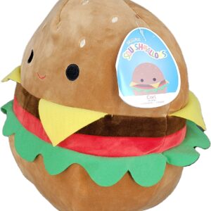 SQUISHMALLOW KellyToys -12 Inch (30cm) - Carl The Cheeseburger - Super Soft Plush Toy Animal Pillow