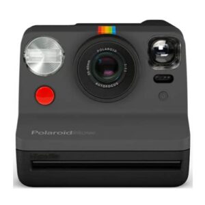 Polaroid Originals Now Viewfinder i-Type Instant Camera (Black) Bundle with Color and B&W Instant Film and Reusable Vintage Photo Accessory Kit - Perfect Photography Gift for Kids (4 Items)