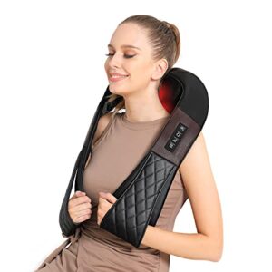 Neck Massager, Shiatsu Back Neck and Shoulder Massager with Heat - Deep Tissue 4D Kneading Massage Pillow for Body Muscle Pain Relief, Use at Home, Office, Car- Best Gifts for Women Men Mom Dad