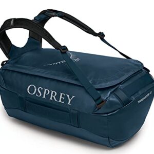 Osprey Transporter 40L Travel Duffel Bag, Venturi Blue