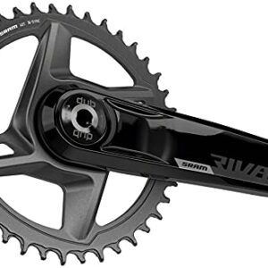 SRAM Rival 1 AXS Wide Crankset - 170mm, 12-Speed, 46t, 8-Bolt Direct Mount, DUB Spindle Interface, Black, D1