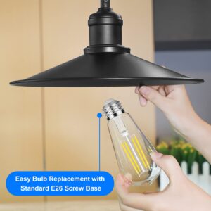 Vintage LED Edison Bulbs 60 Watt Equivalent Dimmable 7W ST58 LED Filament Light Bulbs Neutral White 4000K Antique Style Lighting High Brightness 800LM E26 Medium Base Clear Glass Home Office, 12 Pack