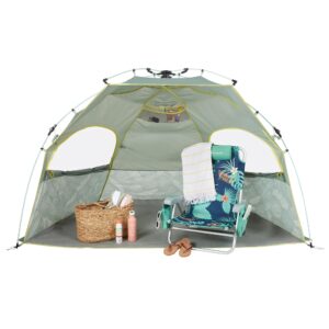 Lightspeed Outdoors ECO QuickShelter, Beach Tent, Botanical Lines