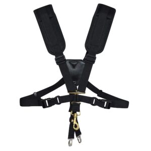 adorence saxophone harness strap, padded saxophone shoulder strap/sax chest strap - baritone, tenor, alto and bari sax strap for regular beginner, medium