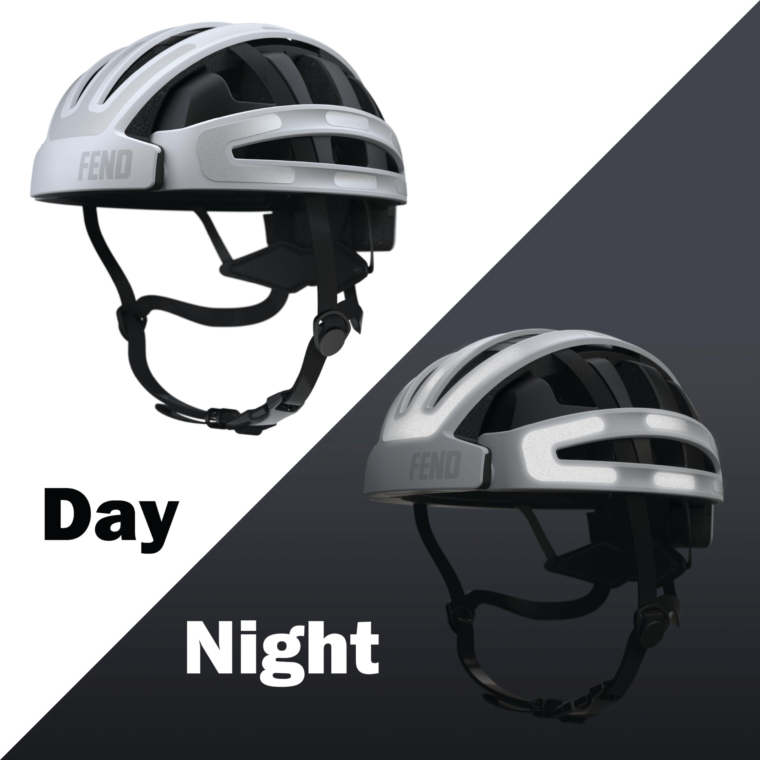 FEND One - Hi-Vis Reflective Silver Stickers (Reflects Bright White)