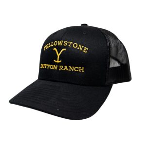 changes men's standard yellowstone dutton ranch kevin costner western tv show trucker hat cap 66-11 black, one size