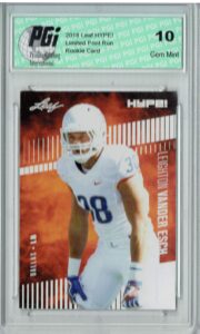 leighton vander esch 2018 leaf hype #16 only 5000 made rookie card pgi 10