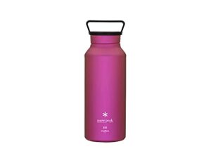 snow peak ultra-light titanium aurora bottle, hiking, backpacking, taste free sports water bottle