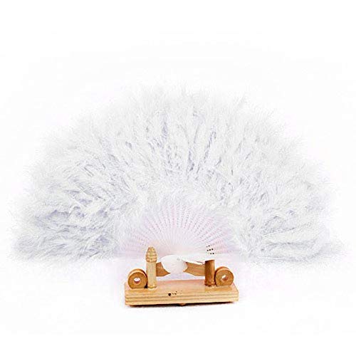 Super Big Feather Fan Turkey Performance Party Supplies Soft Fluffy Burlesque Wedding Hand Fancy Dress Costume Fan - 1