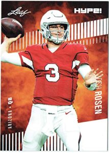 josh rosen 2018 leaf hype! football rookie 25 card lot arizona #6a