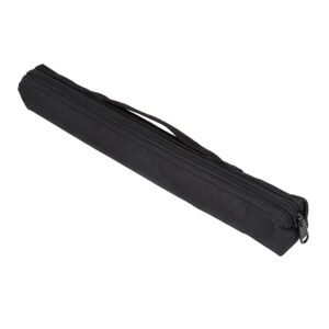 1 pc Flute Storage Bag, Portable Oxford Fabric Black Vertical Flute Case for Outdoor Home