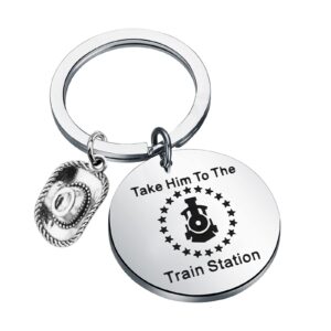 bleouk tv show gift tv show inspired gift rip wheeler keychain tv show merchandise (train station)