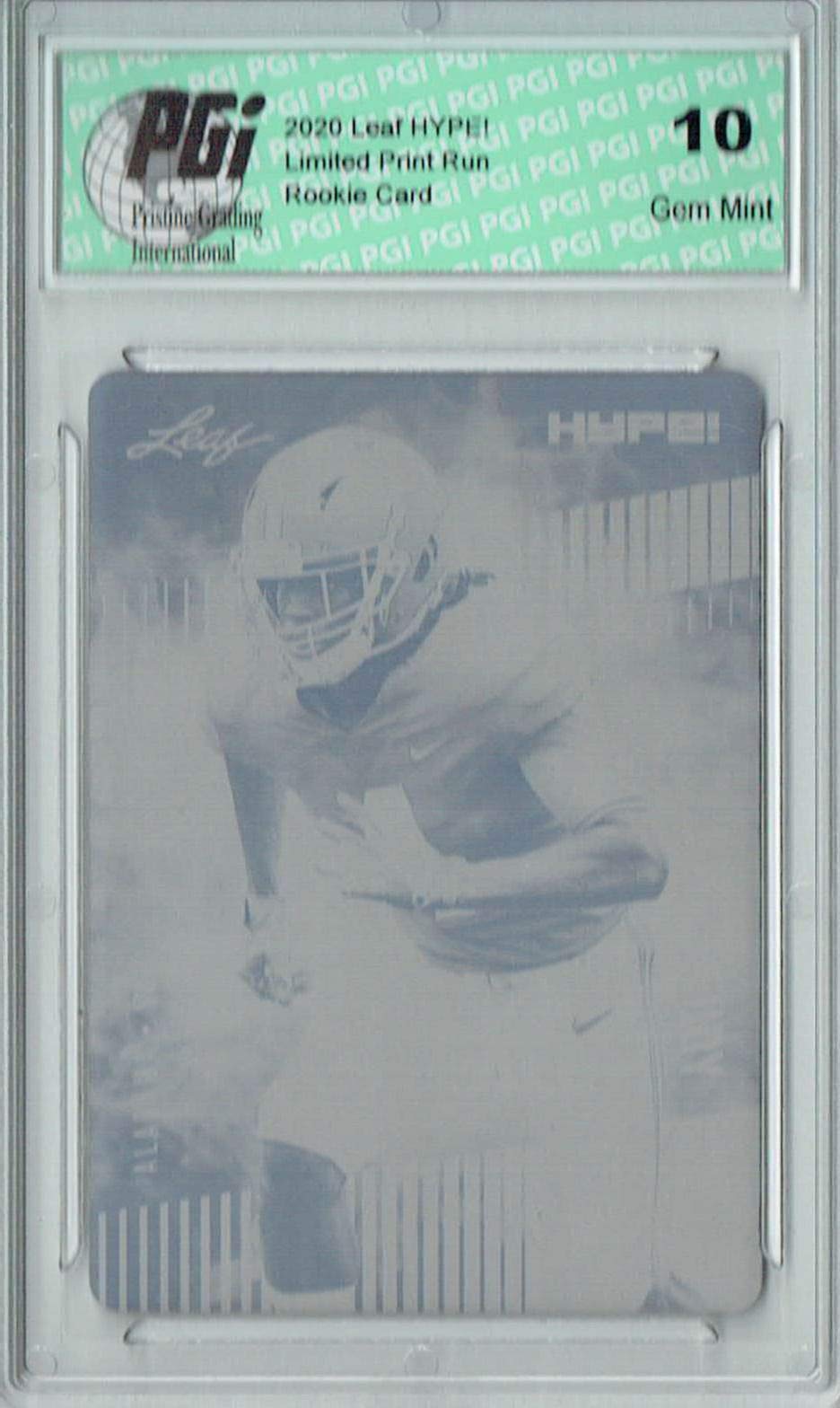 Jerry Jeudy 2020 Leaf HYPE! #31 1/1 Printing Plate Magenta Rookie Card PGI 10