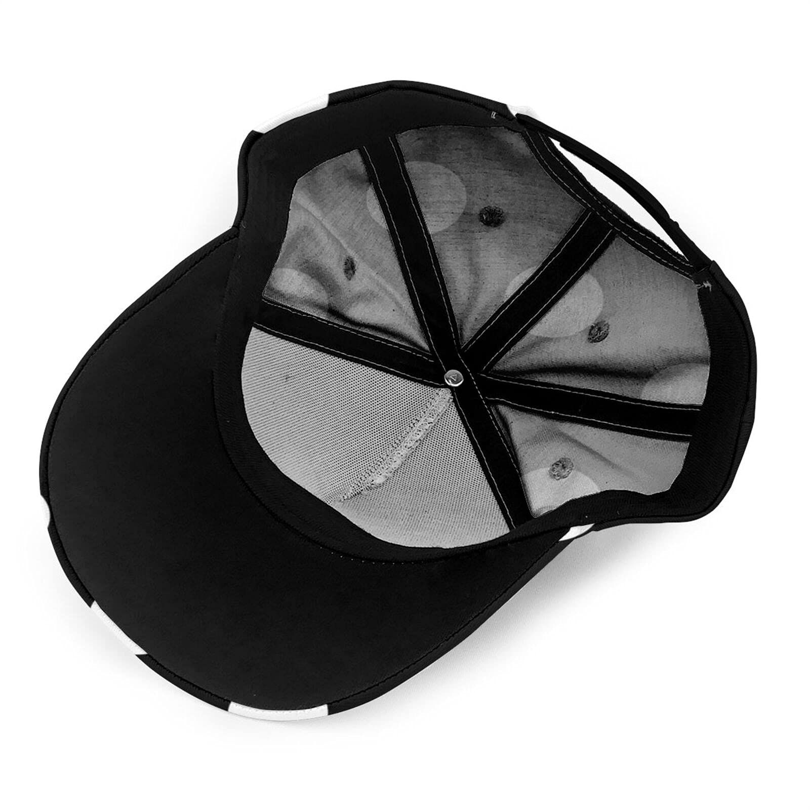 antkondnm Black and White Polka Dot Adjustable Baseball Hat Cap Visor Unisex Hip Hop Hat