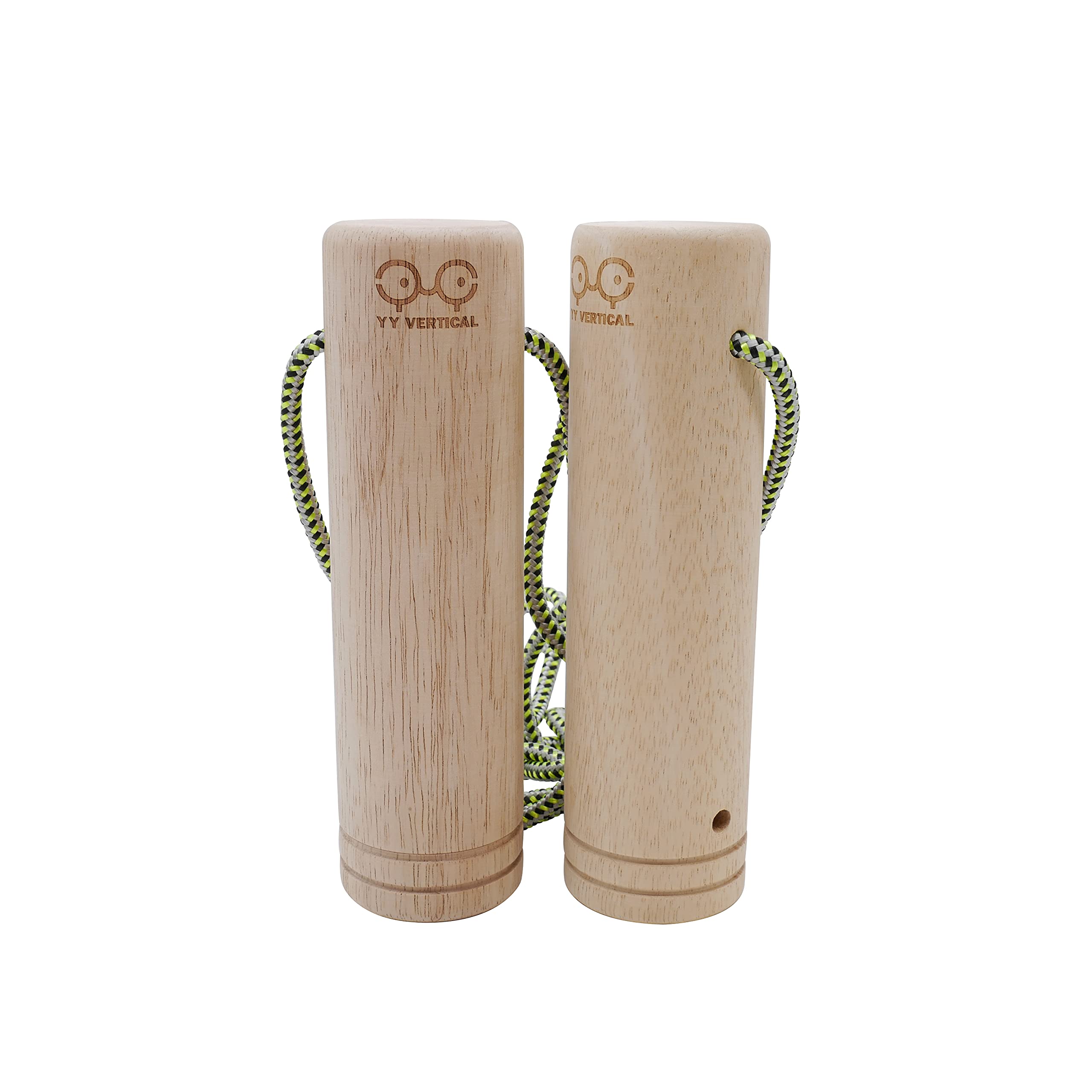 YY Vertical Cylinder Twins 55 mm, Climbing Training Agress (Sold as Pair) Wood One Size