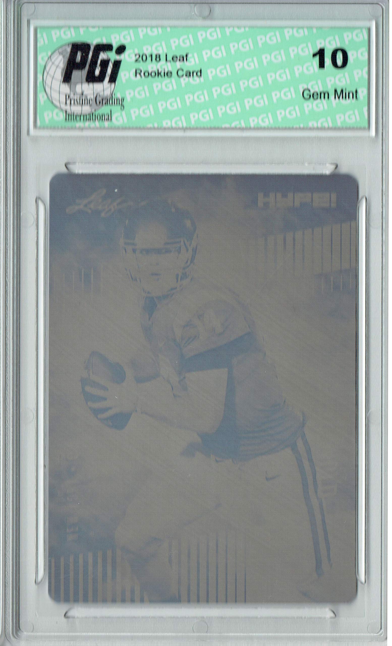 Sam Darnold 2018 Leaf HYPE! #4 Rare Black Plate 1 of 1 Rookie Card PGI 10