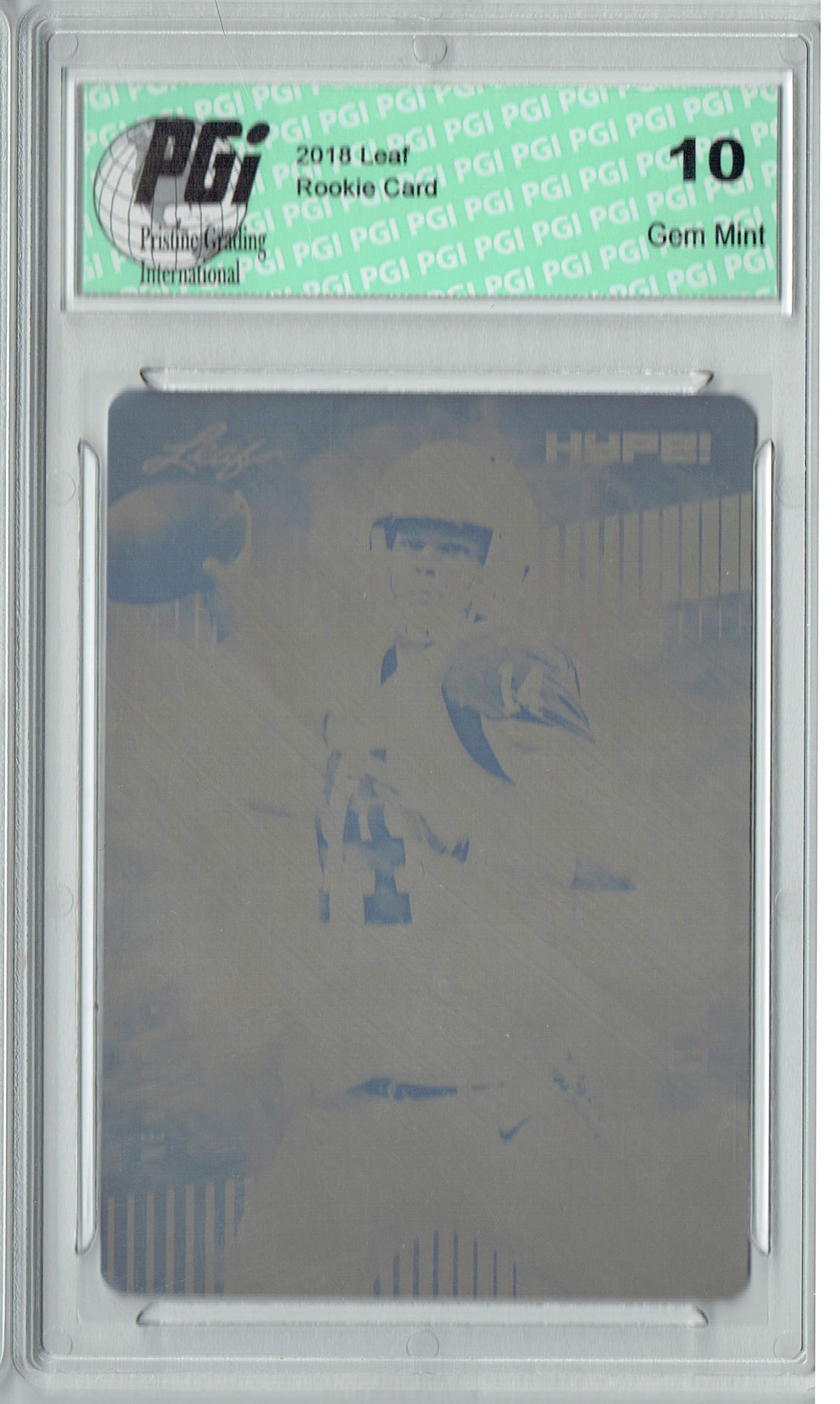 Sam Darnold 2018 Leaf HYPE! #4A Rare Black Plate 1 of 1 Rookie Card PGI 10