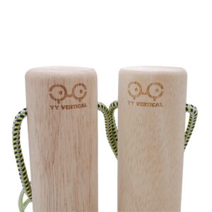 YY Vertical Cylinder Twins 55 mm, Climbing Training Agress (Sold as Pair) Wood One Size