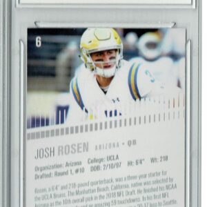 Josh Rosen 2018 Leaf HYPE! #6 Masterpiece True 1 of 1 Rookie Card PGI 10