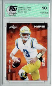 josh rosen 2018 leaf hype! #6 masterpiece true 1 of 1 rookie card pgi 10