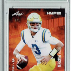 Josh Rosen 2018 Leaf HYPE! #6 Masterpiece True 1 of 1 Rookie Card PGI 10