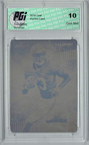 Calvin Ridley 2018 Leaf HYPE! #8 Rare Black Plate 1 of 1 Rookie Card PGI 10