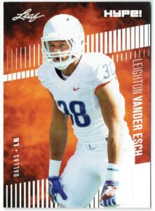 leighton vander esch 2018 leaf hype! #16 football 25 rookie card lot cowboys