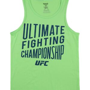 Reebok Mens Ultimate Fighting Championship Tank Top, Green, X-Large