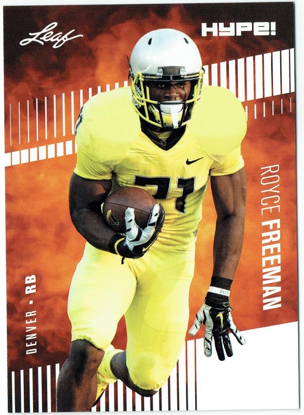 Royce Freeman 2018 Leaf HYPE! Football Rookie 25 Card Lot Denver #13