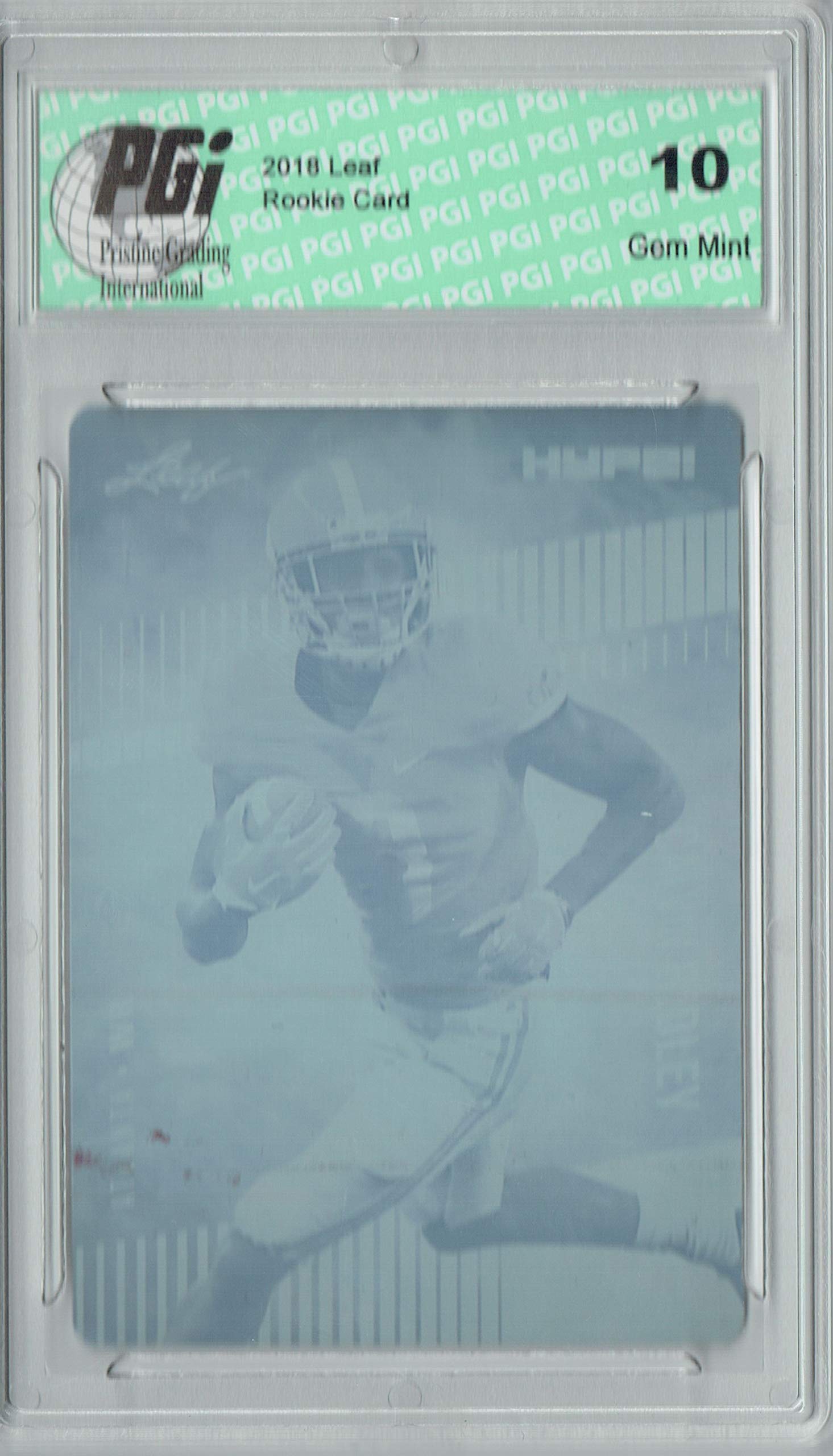 Calvin Ridley 2018 Leaf HYPE! #8 Rare Magenta Plate 1 of 1 Rookie Card PGI 10