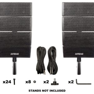 Earthquake Sound DJ-Array Gen2 4x4" Line Array Loudspeaker System, Set of 2, Black